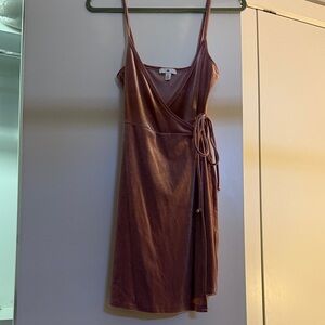 BP Dusty Rose Wrap Mini Dress